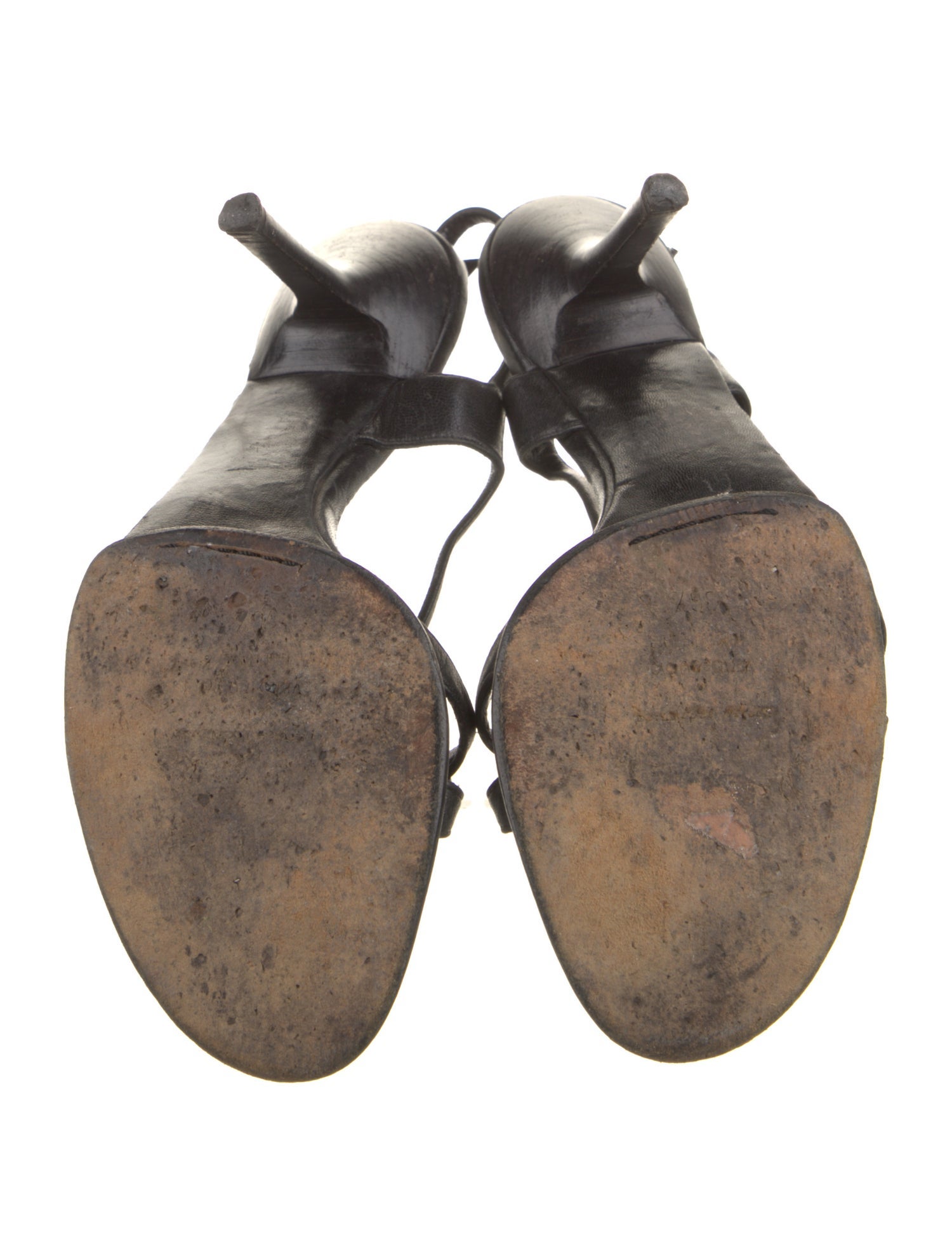 Narciso Rodriguez Leather Slingback Sandals